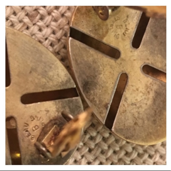 BEAU Goldplated Sterling Oval Button Clip Earrings - Picture 6 of 8